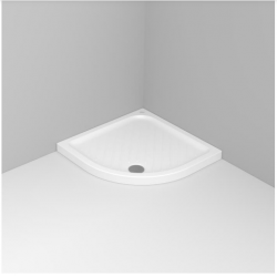 Ντουζιέρα Ημικυκλική Λευκή Πορσελάνης Gemma 2 Dolomite D110701 90x90x7,2